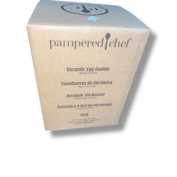 Pampered Chef Ceramic Egg Cooker Microwave 1529 Omelet Oatmeal 2C Capacity Cake - Picture 6 of 9